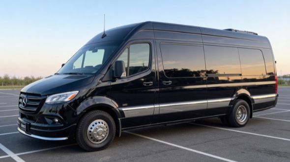 des moines concert sprinter van rental